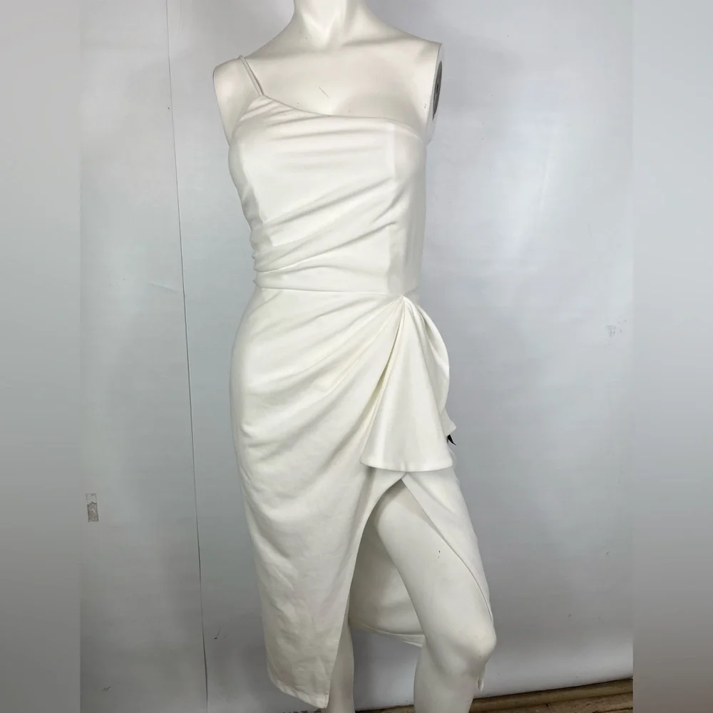 Lulus White One Shoulder Dress - Picture 1 of 7